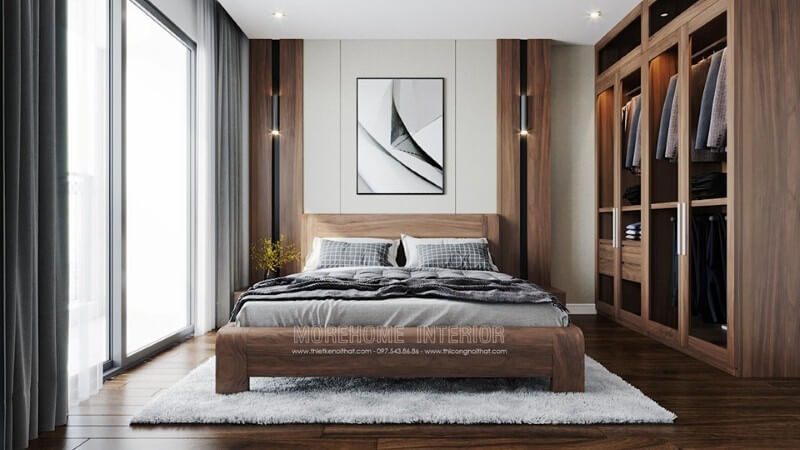 Phòng ngủ chung cư nội thất hiện đại