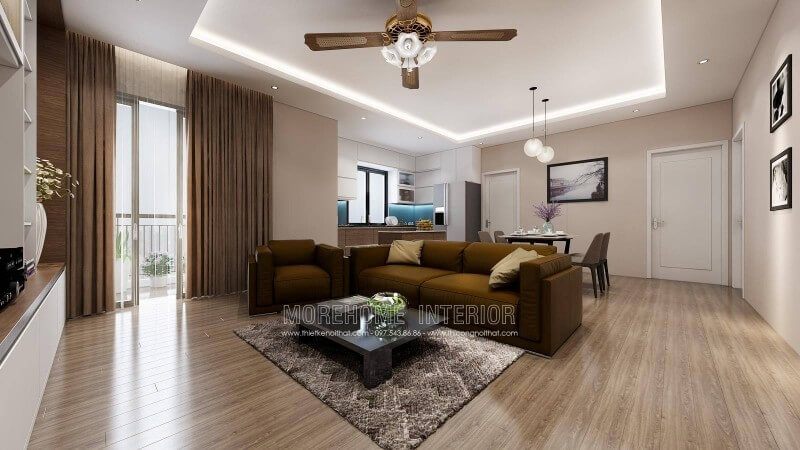 và sang trọng Không gian nội thất chung cư được trang trí với phong cách lịch sự, trang nhã và sang trọng.
